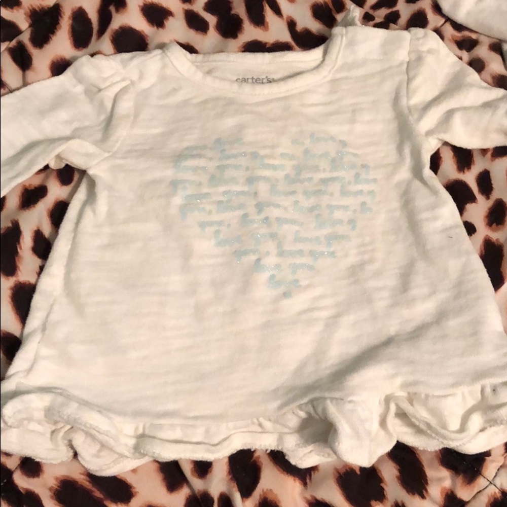 White long sleeve baby shirt